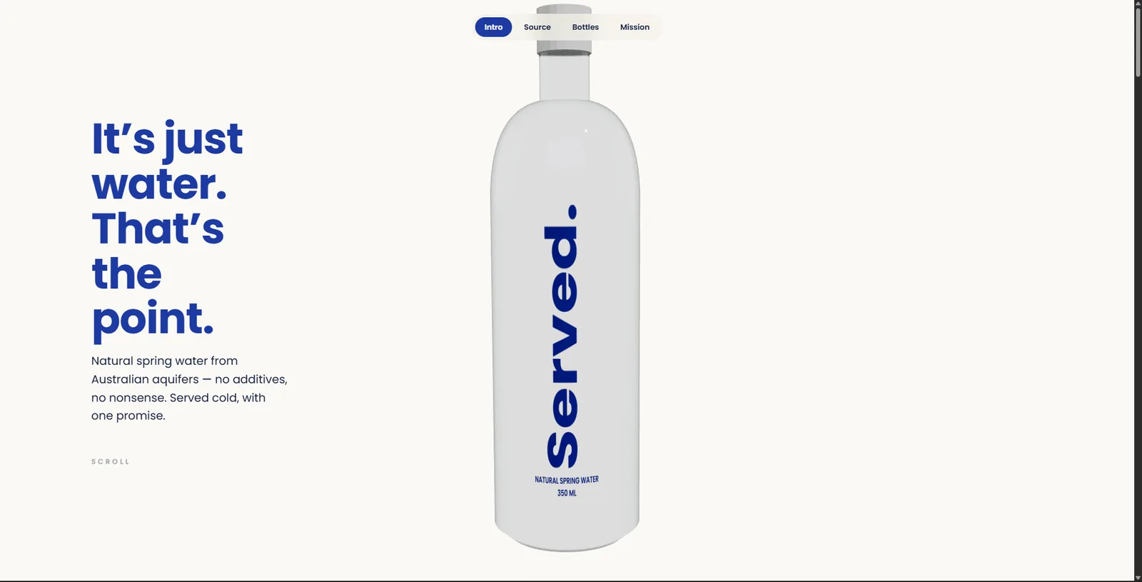 Served Water preview