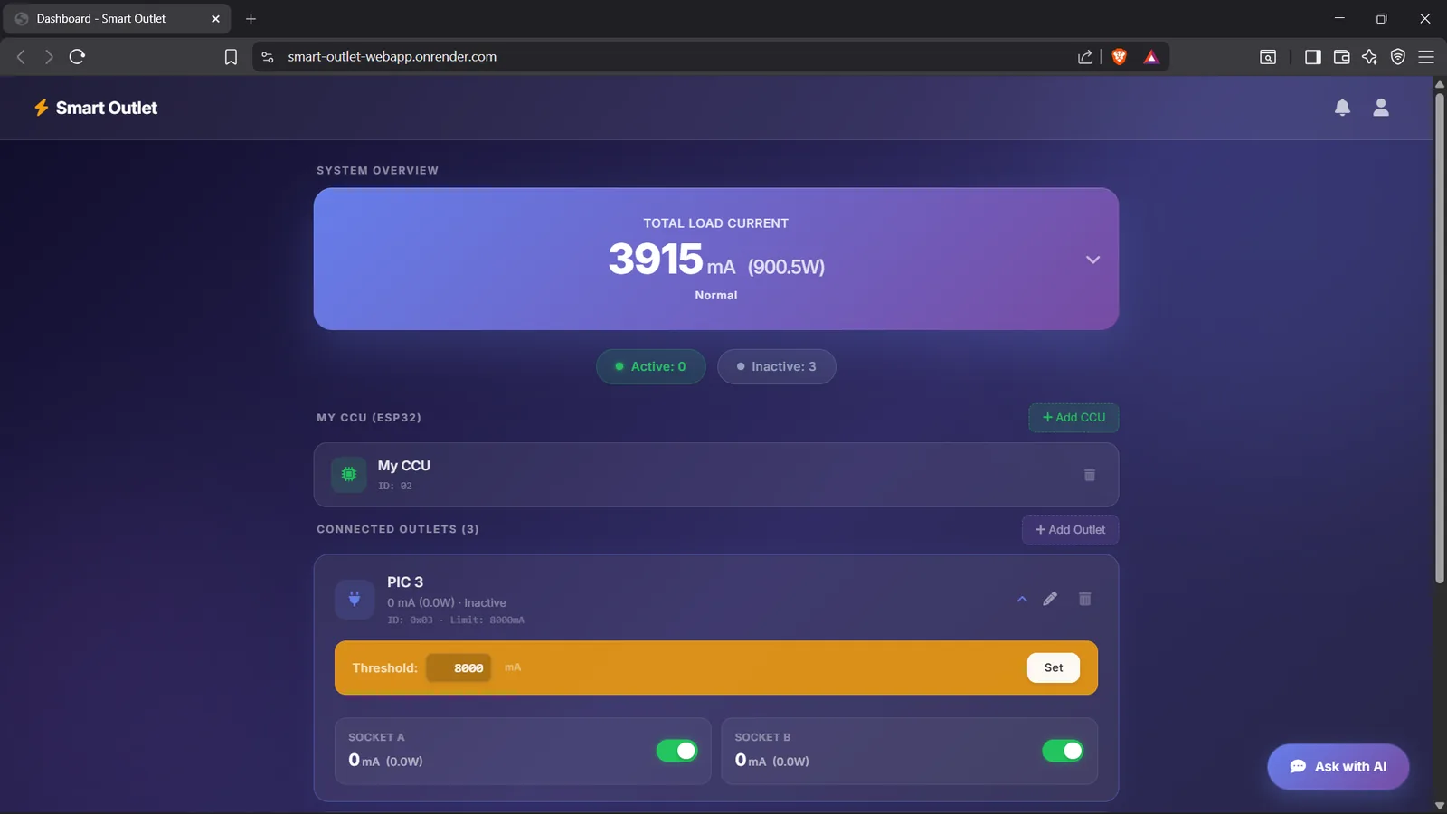 Smart Outlet Monitoring System preview